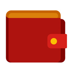 red credit card isolated on white