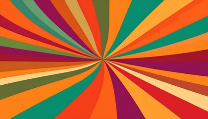 Vibrant radial stripes