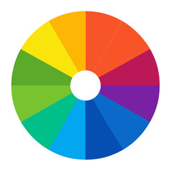 Obraz premium color wheel vector illustration
