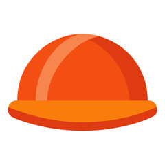 orange helmet isolated on white