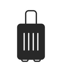 Luggage or suitcase icon representing travel, luggage, business, vacation, and digital interface use