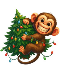 Monkey Tree Hug