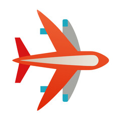 Obraz premium airplane icon isolated on white