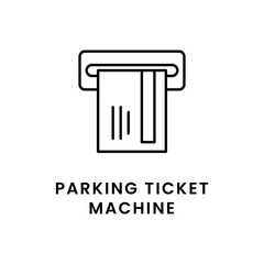 Outline Parking Ticket Machine Symbol