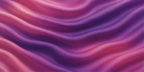 Flowing purple and pink silk and satin fabrics create a smooth, luxurious backdrop with a soft, wavy texture