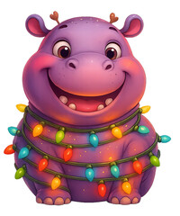 Holiday Hippo Glow