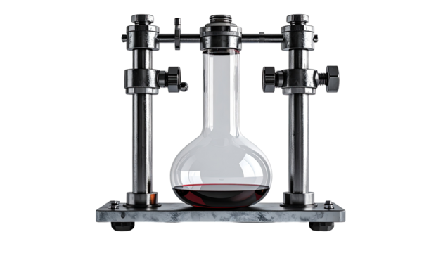 Laboratory apparatus, glass and metal