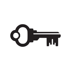 Illustration of a classic key, symbolizing access, security, and solutions, perfect for designs needing a touch of vintage charm and reliable protection, offering a timeless aesthetic