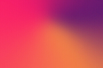 Abstract grainy noisy purple pink orange gradient background