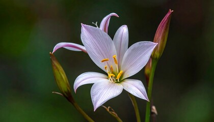 Close-up of a delicate, pale pink flower