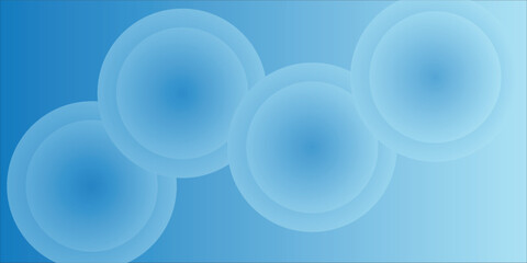 Abstract Blue Spheres with Gradient Background for Conceptual Design
