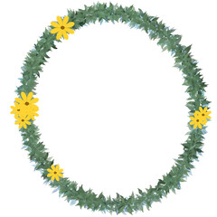 Pastel Leafy Wreath