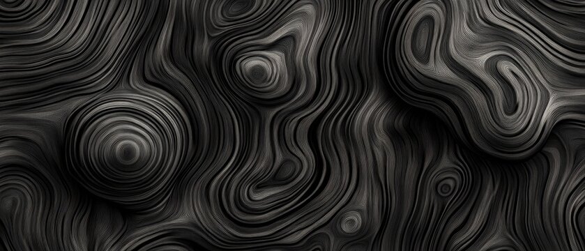 Dark wooden textured background with swirling and concentric circles pattern