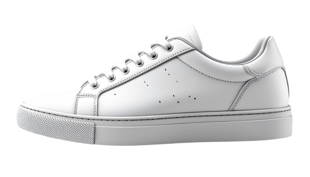 White sneaker side view