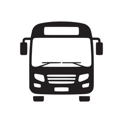 Illustration of a bus the bus is depicted in a simple, minimalist style, with clean lines and a focus on basic shapes the overall impression is one of simplicity and clarity