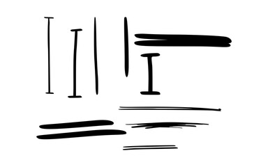 Hand Drawn Assorted Line Dividers OR Sketchy Underline and Accent Collection