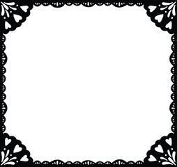 Decorative vintage black frame vector illustration