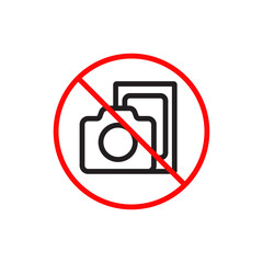 Minimalist No Photography Prohibited Icon