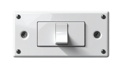 White electrical switch