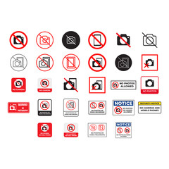 Comprehensive Vector Prohibiton Sign Collection