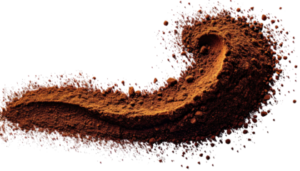 Swirling Cocoa Powder