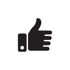 Vector art of thumbs up icon symbol of approval, agreement, and positive feedback represents a simple and universally understood gesture of liking and support in digital communication