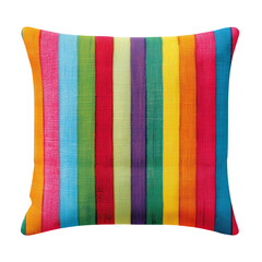 Colorful striped pillow cushion