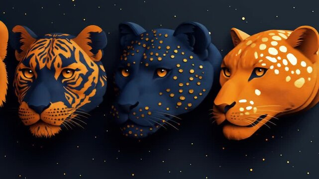 Animal heads design