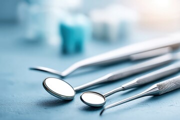 Close-up view of dental tools highlighting cavities and sensitivity in a clinical setting