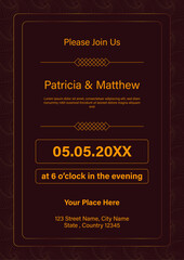 Red And Yellow Greeting Flyer