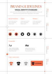 Orange And Black Brand Guidelines Flyer