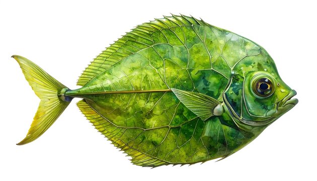 Aquatic Leaf Fish A Visual Symphony of Nature