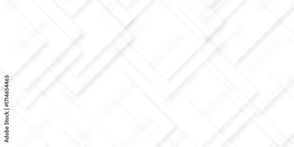 Poster modern abstract white background design with layers of textured white transparent material, minimal 