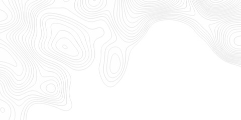 Topographic seamless map pattern with contour lines. Abstract geographic elevation design, lines sea map modern white background.  © coal digger