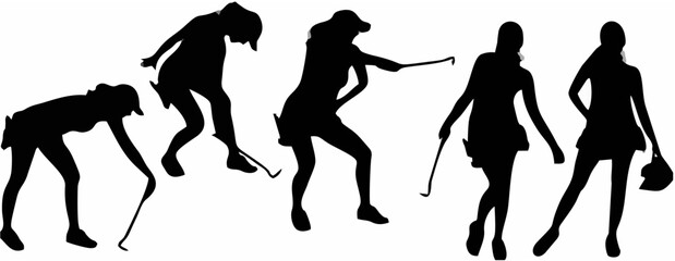 Vector silhouette of a woman1...