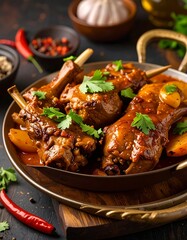 Aromatic stew with meat and potatoes