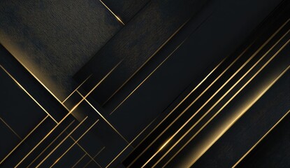 Dark navy blue background with intersecting, golden, textured lines