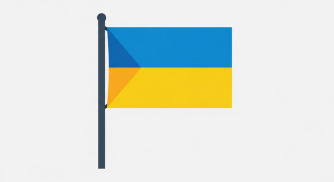 Download ukraine flag vector illustration national symbol of ukrainian country patriotism graphic icon 100
