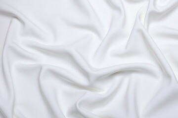 Soft lightweight flowy georgette fabric in off white, elegantly draped with natural folds. Perfect for fashion design, textiles, sewing, dressmaking, and delicate feminine style concepts.