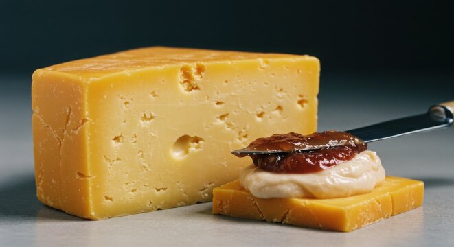 Minas cheese with creamy guava paste