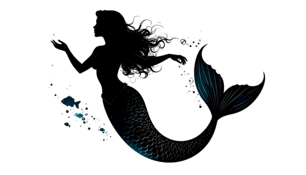 Mermaid PNG, Transparent Background, Fantasy Sea Creature, Mythical Mermaid Illustration, Ocean Princess, Underwater Character, Beautiful Mermaid Art, Cute Cartoon Mermaid, Magical Sea Girl