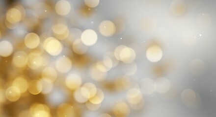 Obraz premium Elegant Abstract Background with Golden Bokeh Lights and Sparkling Particles perfect for festive seasons and celebration events creating a magical atmosphere