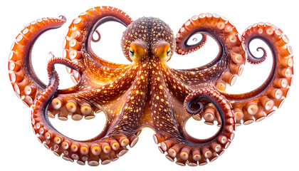 Octopus PNG, Transparent Background, Sea Octopus, Marine Animal, Tentacles Illustration, Underwater Creature, Realistic Octopus, Ocean Wildlife, Cute Octopus