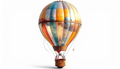 Obraz premium hot air balloon isolated on white
