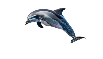 Dolphin PNG, Transparent Background, Jumping Dolphin, Ocean Mammal, Marine Life, Bottlenose Dolphin, Cute Dolphin Illustration, Swimming Dolphin, Sea Animal