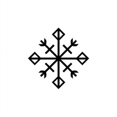 Fototapeta premium christmas snowflake vector