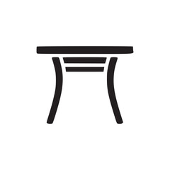 Illustration of a table this minimalist line art depicts a classic table, perfect for use in interior design projects, furniture catalogs, or educational materials about home furnishings