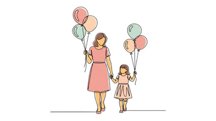 Vector illustration set featuring a collection of mother and child line art designs. Minimalist, elegant, and emotional illustrations symbolizing love, family, maternity, and care. Perfect for wall ar