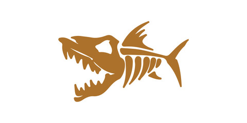 Fishbone Skeleton Illustration