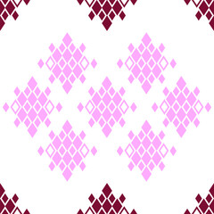 Tribal geometric baby pink feminine romantic drama pattern seamless